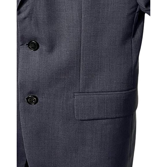 Hugo Boss Suit Jacket Mens Size 38S Blue TESS Lanificio Wool Single Breasted - Picture 4 of 13